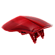 Passenger Side, Outer Tail Light, with Bulb, Halogen, Red Lens