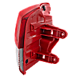 Driver Side, Outer Tail Light, with Bulb, Halogen, Red Lens