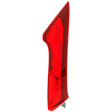 Passenger Side, Upper Tail Light, with Bulb, Halogen, Clear and Red Lens
