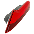 Driver Side, Upper Tail Light, with Bulb, Halogen, Clear and Red Lens