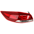 2017 Hyundai Elantra Ultimate - Driver Side, Outer Halogen Tail Light, With bulb(s), Mounts on Body, Korea Built Vehicle, OE Replacement