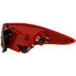 Driver Side, Outer Tail Light, with Bulb, Halogen, Clear and Red Lens, Except Sport Model