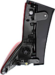 Passenger Side, Outer Tail Light, with Bulb, Halogen, Clear and Red Lens