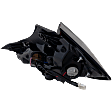 2016-2020 Honda Civic - Driver Side Tail Light, with Bulb, Halogen, Clear and Red Lens, Coupe
