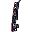 Passenger Side Tail Light, without Bulb, Halogen, Clear and Red Lens