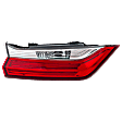 Driver Side, Inner Tail Light, with Bulb, LED, Clear and Red Lens