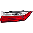 Driver Side, Inner Tail Light, with Bulb, LED, Clear and Red Lens