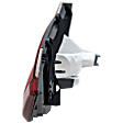 Driver Side, Inner Tail Light, with Bulb, LED, Clear and Red Lens
