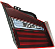 Driver Side, Inner Tail Light, with Bulb, Halogen, Hybrid Model, Mounts On Luggage Lid, CAPA CERTIFIED