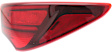 Passenger Side, Outer Tail Light, with Bulb, Halogen, Red Lens