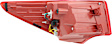 Passenger Side, Outer Tail Light, with Bulb, Halogen, Red Lens
