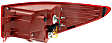 Driver Side, Outer Tail Light, with Bulb, Halogen, Red Lens