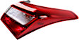 Passenger Side, Outer Tail Light, with Bulb, Halogen, Amber, Clear and Red Lens