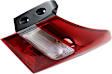 Passenger Side, Outer Tail Light, with Bulb, Halogen, Amber, Clear and Red Lens