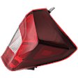 Passenger Side, Outer Tail Light, with Bulb, Halogen, Clear and Red Lens, 4 Cyl., 1.5L Engine