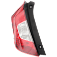 Driver Side, Outer Tail Light, with Bulb, Halogen, Clear and Red Lens, 4 Cyl., 1.5L Engine
