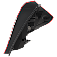 Driver Side, Outer Tail Light, with Bulb, Halogen, Clear and Red Lens, 4 Cyl., 1.5L Engine