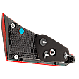 Passenger Side, Inner Tail Light, with Bulb, Halogen, Red Lens