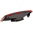 Driver Side, Inner Tail Light, with Bulb, Halogen, Red Lens