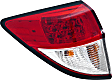 Driver Side, Outer Tail Light, with Bulb, LED, 4 Cyl., 1.8L Engine