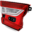Driver Side, Inner Tail Light, with Bulb, Halogen, Mounts On Luggage Lid, CAPA Certified