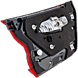 Driver Side, Inner Tail Light, with Bulb, Halogen, Mounts On Luggage Lid, CAPA Certified
