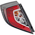 Driver Side, Outer Tail Light, with Bulb, LED, Hatchback, Mounts On Body, CAPA CERTIFIED