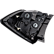 Driver Side, Outer Tail Light, with Bulb, LED, Hatchback, Mounts On Body, CAPA CERTIFIED