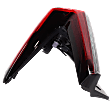 Passenger Side, Outer Tail Light, with Bulb, LED, Clear and Red Lens, CAPA CERTIFIED