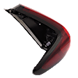 Driver Side, Outer Tail Light, with Bulb, LED, Clear and Red Lens