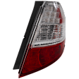 Driver and Passenger Side Tail Light, with Bulbs, Halogen/LED Combo, Clear Lens
