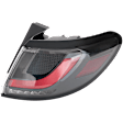 Passenger Side, Outer LED Tail Light, With bulb(s), OE Replacement