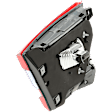 Passenger Side, Inner Tail Light, with Bulb, LED, Clear and Red Lens