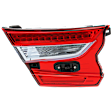 Driver Side, Inner Tail Light, with Bulb, LED, Clear and Red Lens