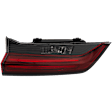Driver Side, Inner Tail Light, with Bulb, LED, Clear and Red Lens