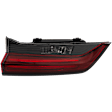 Driver Side, Inner Tail Light, with Bulb, LED, Clear and Red Lens, CAPA CERTIFIED