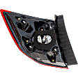 Passenger Side, Outer Tail Light, with Bulb, LED, Red Lens