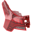 Driver Side, Outer Tail Light, with Bulb, Halogen, Mounts On Body