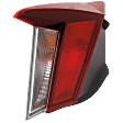 Driver Side, Outer Tail Light, with Bulb, Halogen, Korea Built Vehicle, Mounts On Body, Sedan