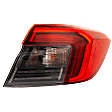 Passenger Side, Outer Tail Light, with Bulb, LED, Sedan, Mounts On Body