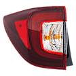 Driver Side, Outer Tail Light, with Bulb, Halogen/LED Combo, Mounts On Body