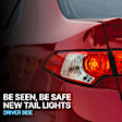 2022 Honda Passport - Driver Side, Outer Halogen/LED Tail Light, With bulb(s), Mounts on Body, OE Replacement, CAPA Certified