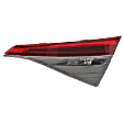 Passenger Side, Inner Tail Light, with Bulb, LED, Sedan, Mounts On Luggage Lid