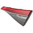 Passenger Side, Inner Tail Light, with Bulb, LED, Sedan, Mounts On Luggage Lid