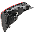 Passenger Side, Inner Tail Light, with Bulb, LED, Sedan, Mounts On Luggage Lid