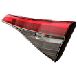 Passenger Side, Inner Tail Light, with Bulb, LED, Sedan, Mounts On Luggage Lid, CAPA CERTIFIED