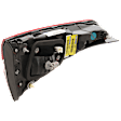 Passenger Side, Inner Tail Light, with Bulb, LED, Sedan, Mounts On Luggage Lid, CAPA CERTIFIED
