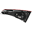 Driver Side, Inner Tail Light, with Bulb, LED, Sedan, Mounts On Luggage Lid