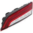 Passenger Side, Inner LED Tail Light, With bulb(s), OE Replacement, CAPA Certified
