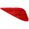 Rear, Passenger Side Bumper Reflector, CAPA Certified